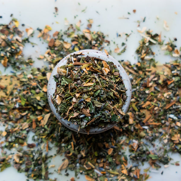 Postpartum & Lactation Teas Alfalfa Field Apothecary