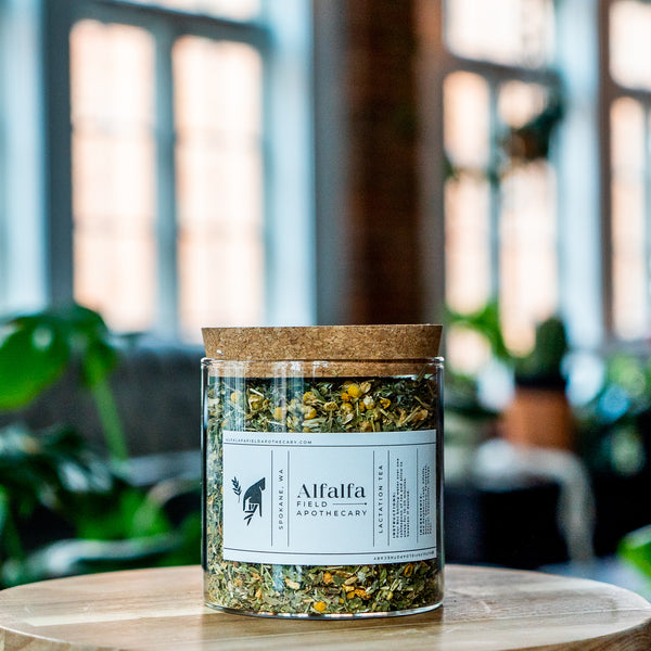 Organic Herbal Lactation Tea Alfalfa Field Apothecary