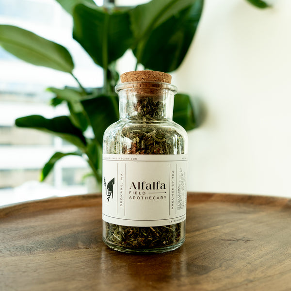 Organic Herbal Pregnancy Tea – Alfalfa Field Apothecary
